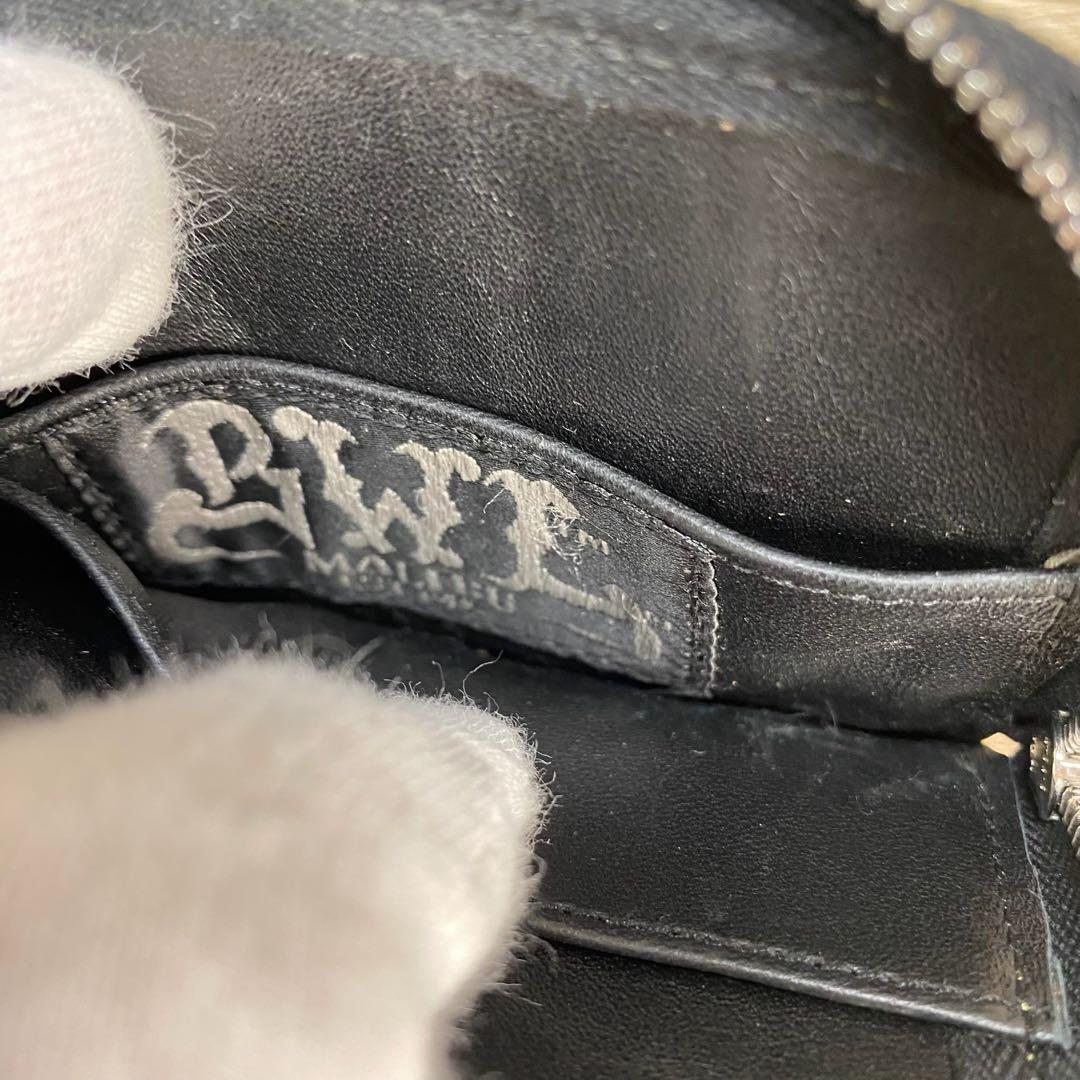 ビルウォールレザー　ケース ラウンドジップレザー クロコ　オレンジ