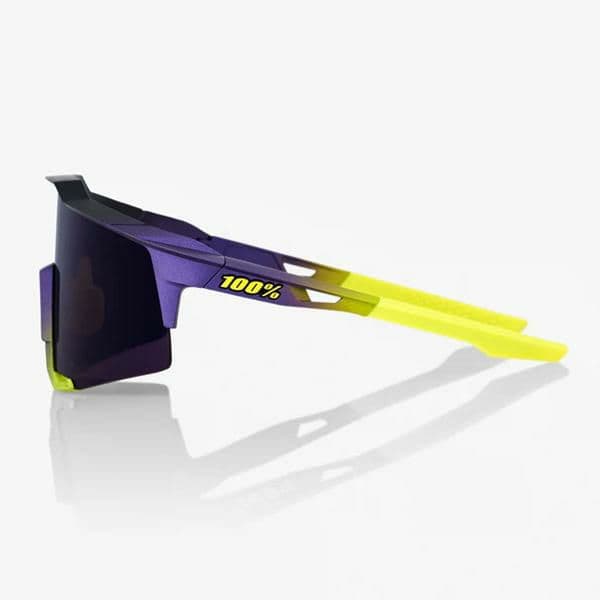 100% SPEEDCRAFT パープル イエロー ワンハンドレッド サングラス