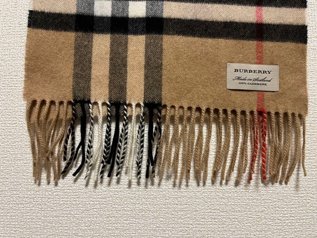 BURBERRY バーバリー マフラー カシミア100％　ハートブラック　美品