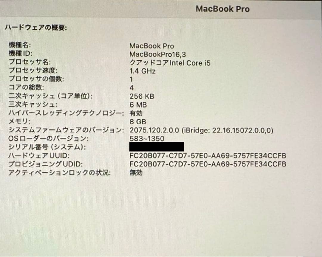 MacBook Pro 本体 充電器付き