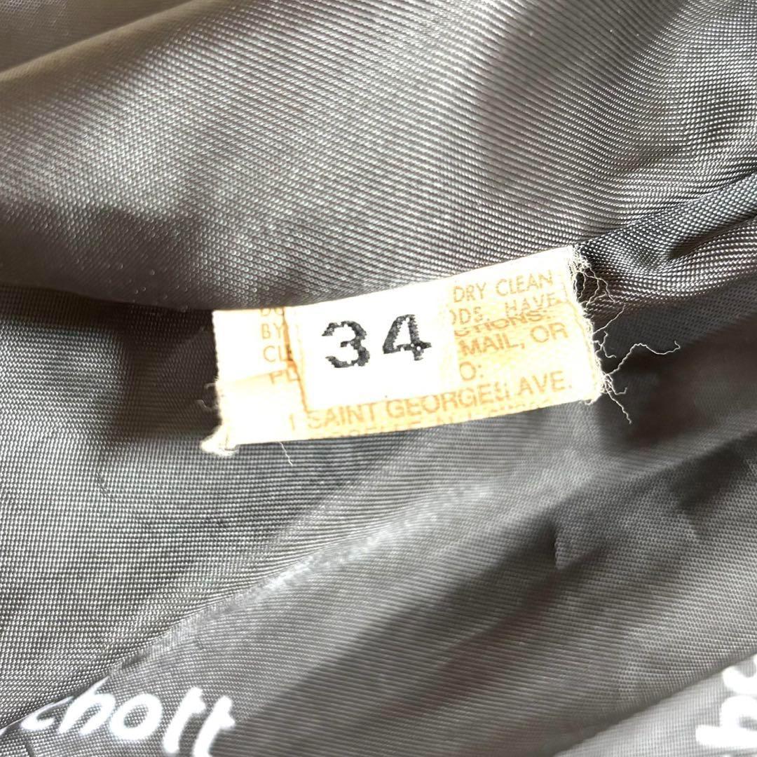 Schott 642 シングルライダース　レザージャケット　34 黒