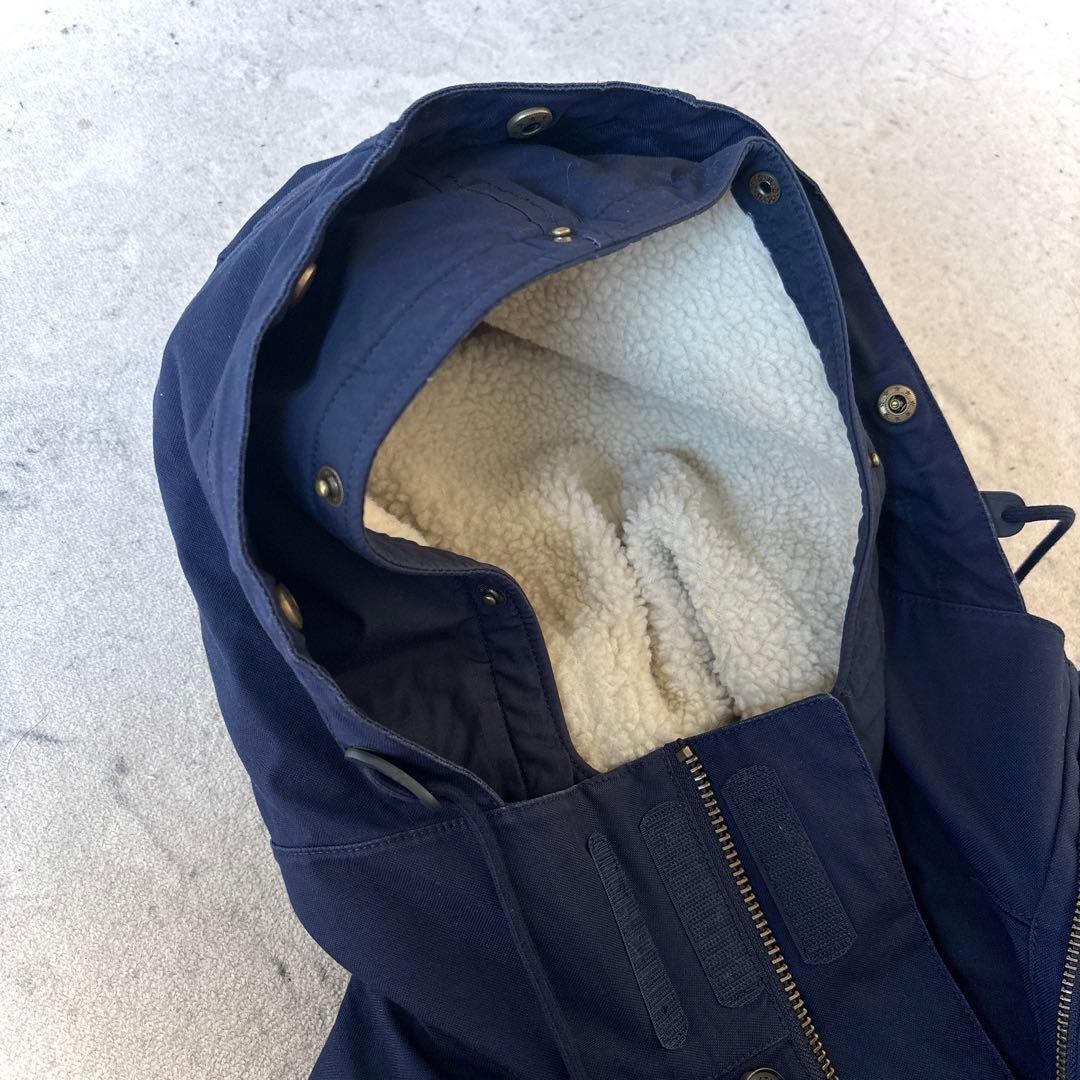 ラコステ 3way 裏ボア モッズコート フィッシュテイルパーカー ネイビーXL