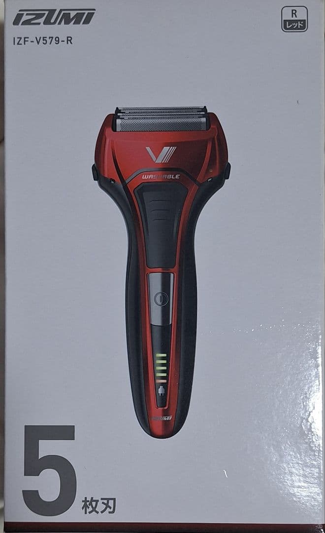 IZF-V579-R メンズ電気シェーバー レッド