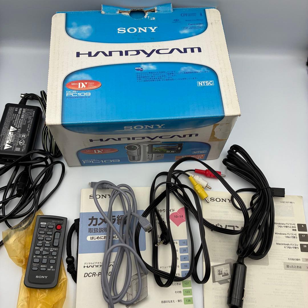 ★極美品★ SONY ビデオカメラ DCR-PC109 miniDV ソニー　箱