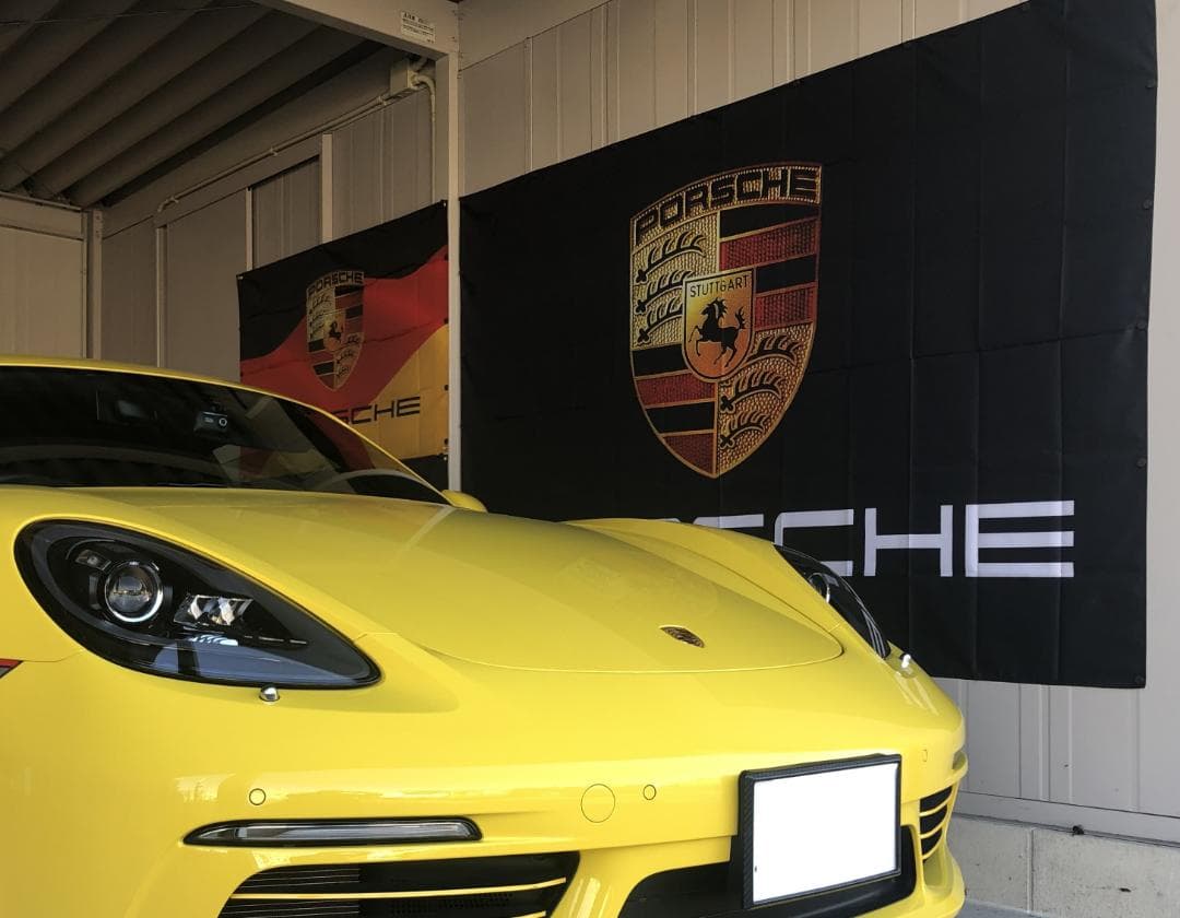 ★ガレージ装飾仕様★P00B ポルシェ BIG FLAG 1600x2400