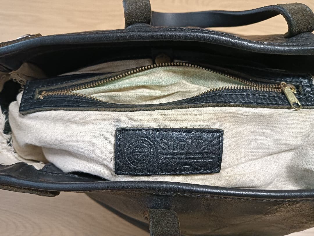 【SLOW bono】スロウ　レザー2wayトートバッグ※ギャランティカードあり