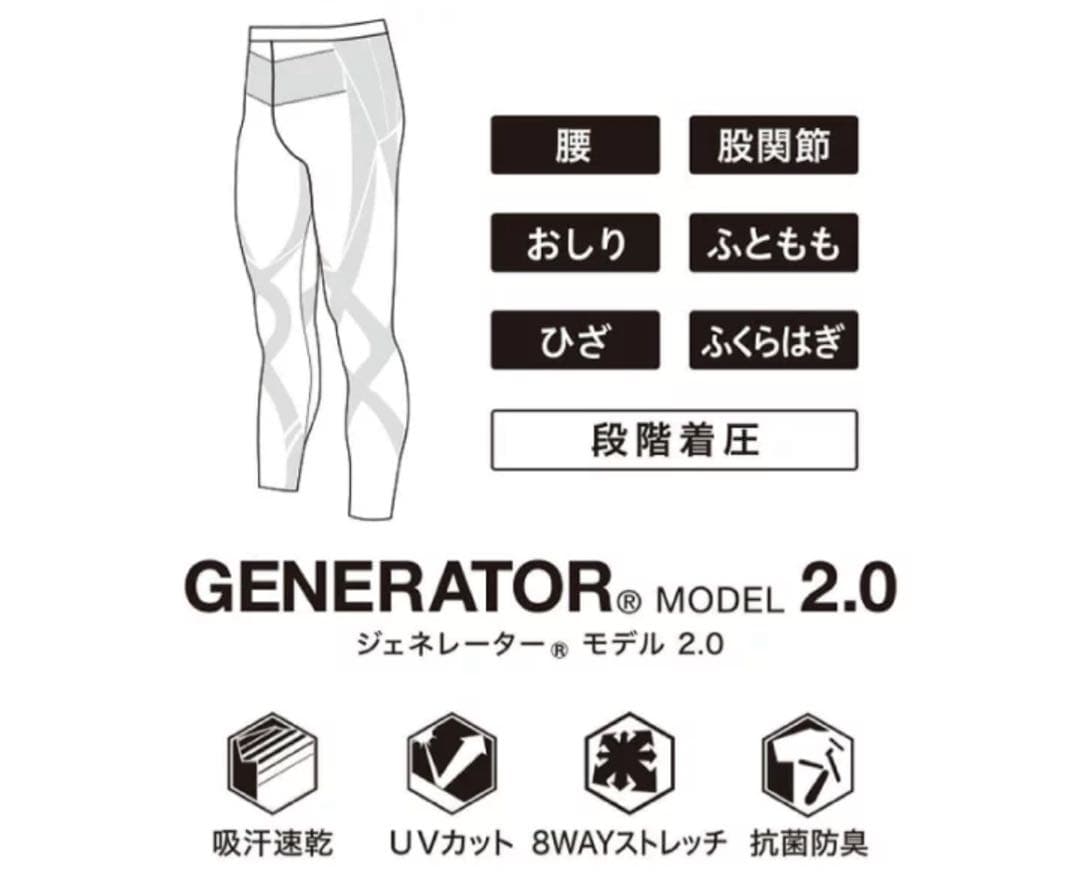 CW-X ワコール ジェネレーターモデル HZY339 レディース　Ｍ