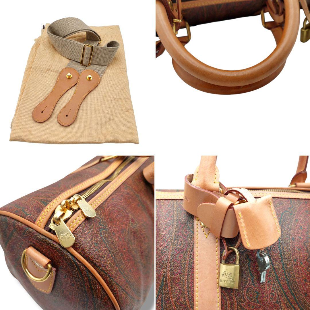 【極美品】ETRO　エトロ　ペイズリー柄 ボストンバッグ 　旅行鞄　大容量　人気