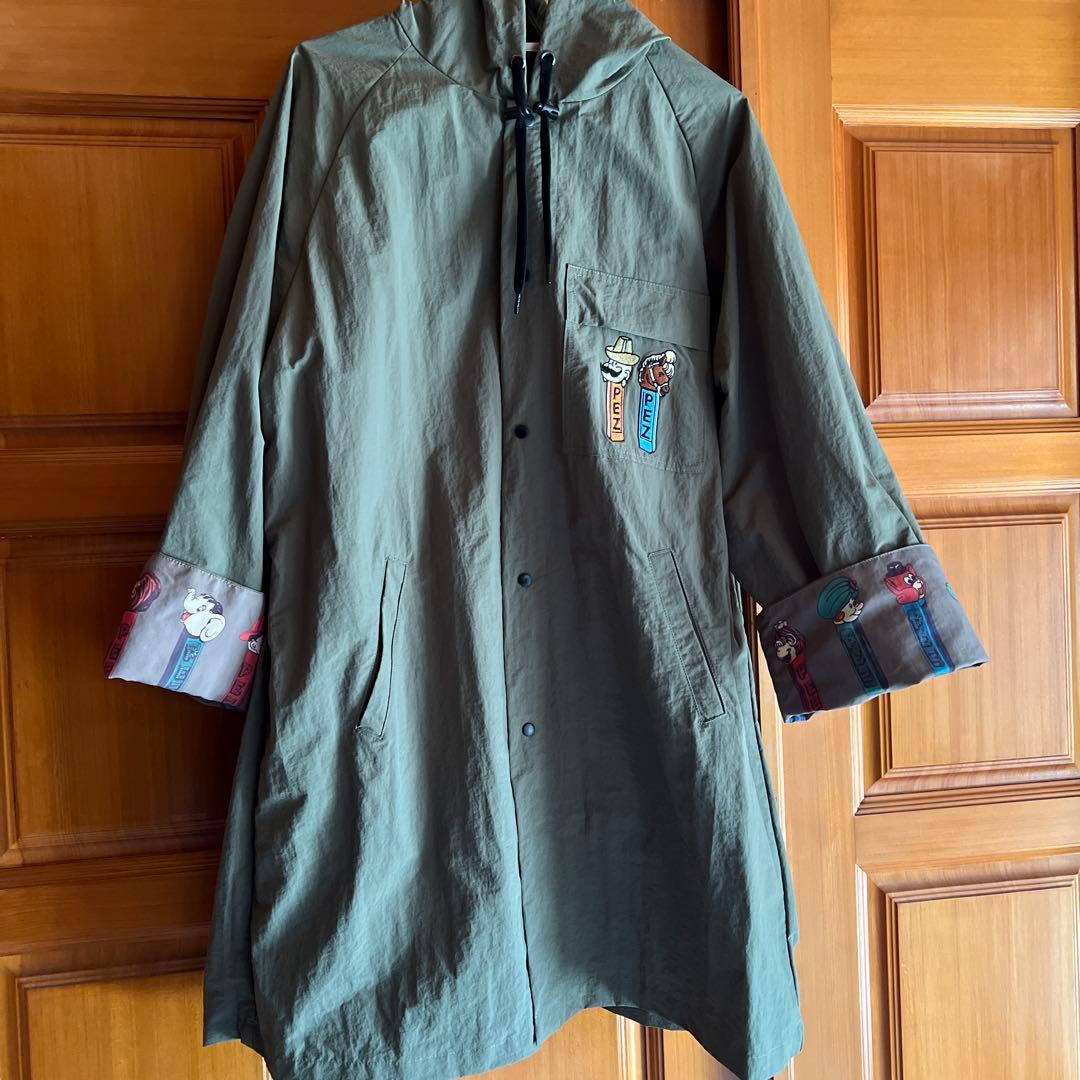 PEZキャラクター刺繍入りレインコート