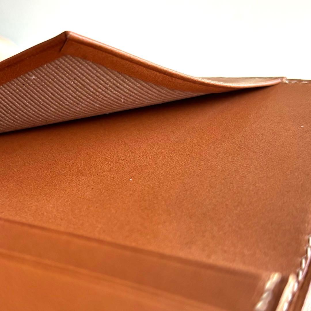 大容量名刺入れ　コードバン　ナチュラル　レーデルオガワ