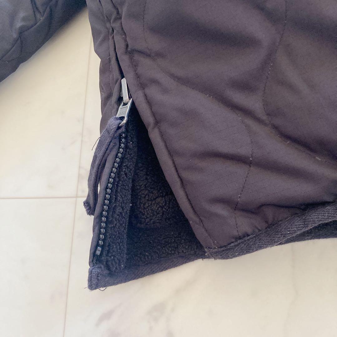 タイオン×ノーリーズ　ミリタリーリバーシブルショートダウン 黒