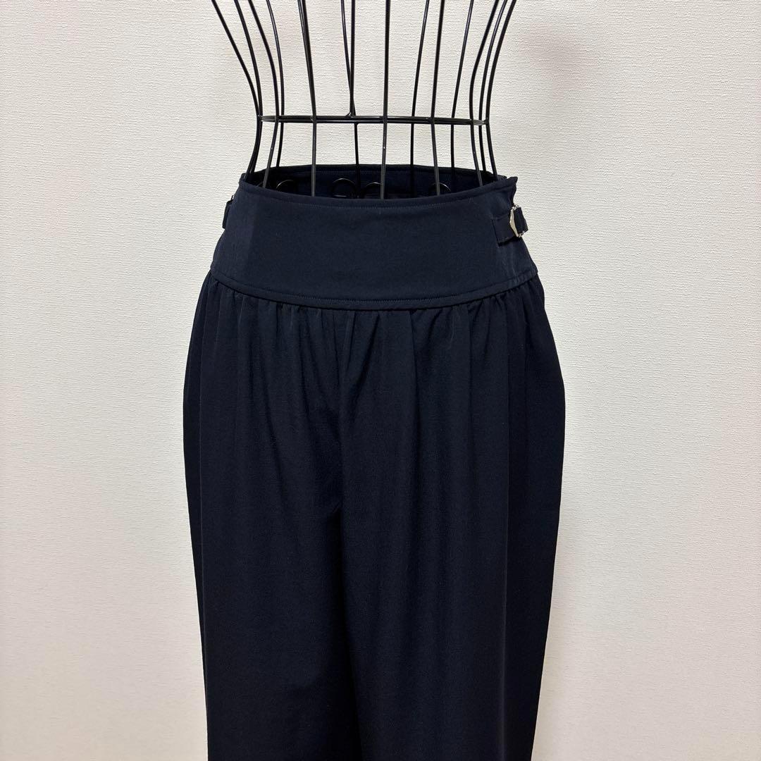 トリコ コムデギャルソン ビンテージ ワイド パンツ スカーチョ ギャザー 濃紺