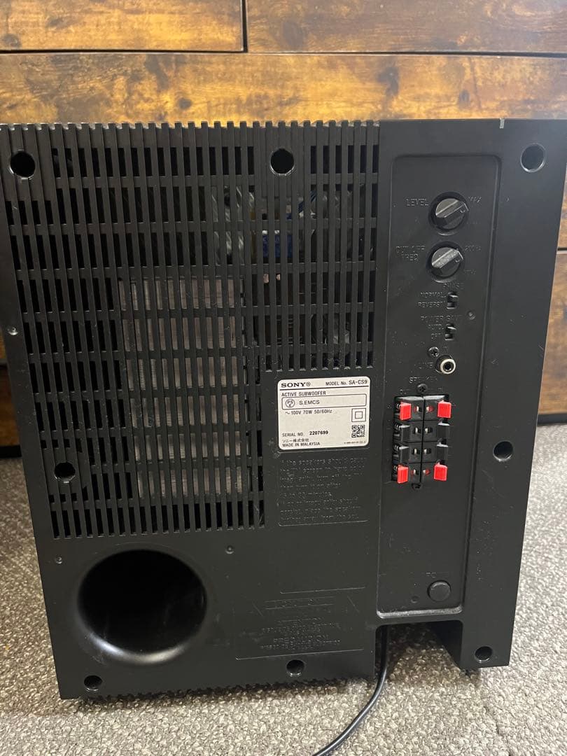 SONY SA-CS9 サブウーファー高音質重低音 10インチ(2)