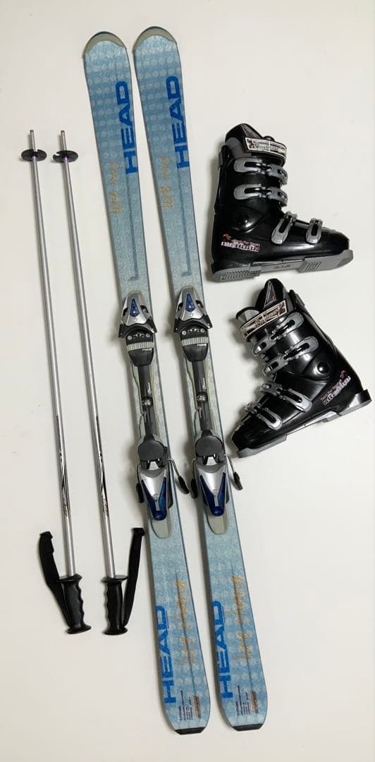 カービングスキー 4点セット　KAZAMA 板156cm／靴26cm