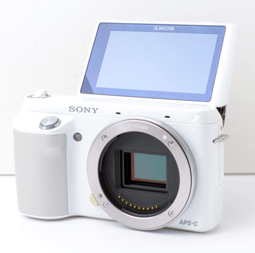 S数少！SONY α NEX-F3★スマホ転送★望遠レンズ付き★カメラバック付き