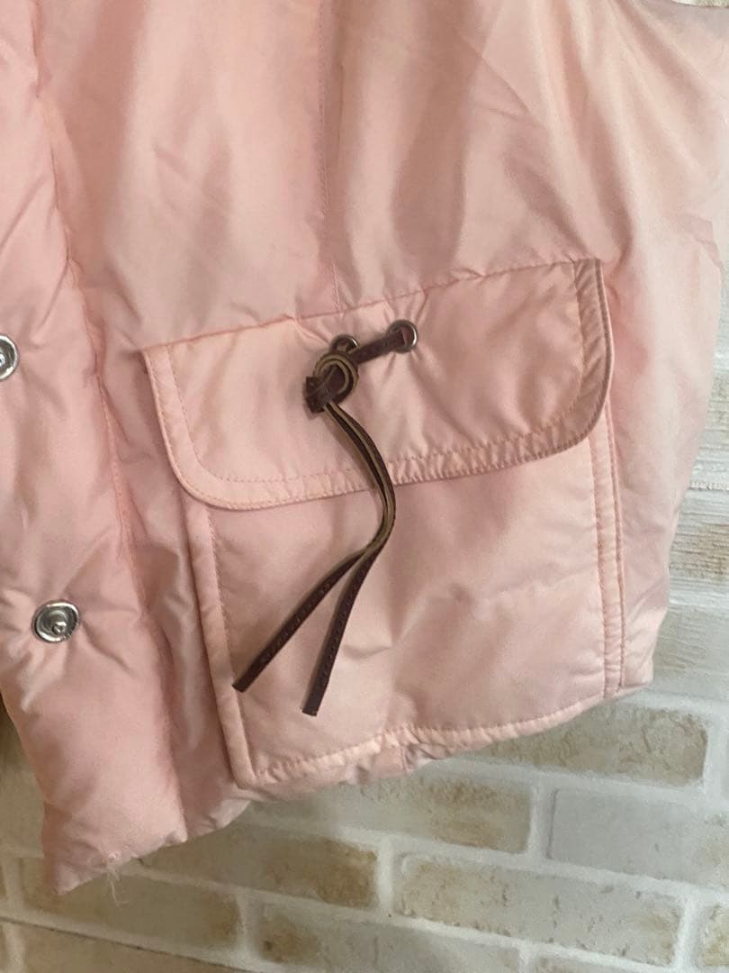 バーバリー　Burberry ダウン　ベスト　ファー　ピンク　ノバチェック