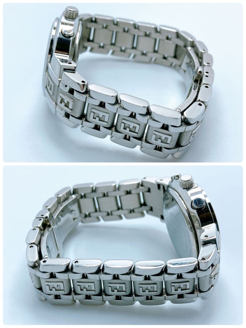 488 フェンディ　4500L ズッカ　クロノグラフ　シェル　ラウンド　腕時計