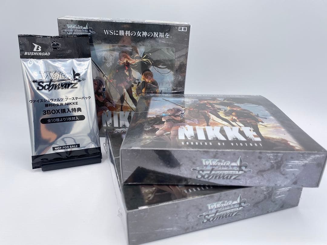 ヴァイスシュヴァルツ 初版 NIKKE ブースターパック勝利の女神 3BOX特典