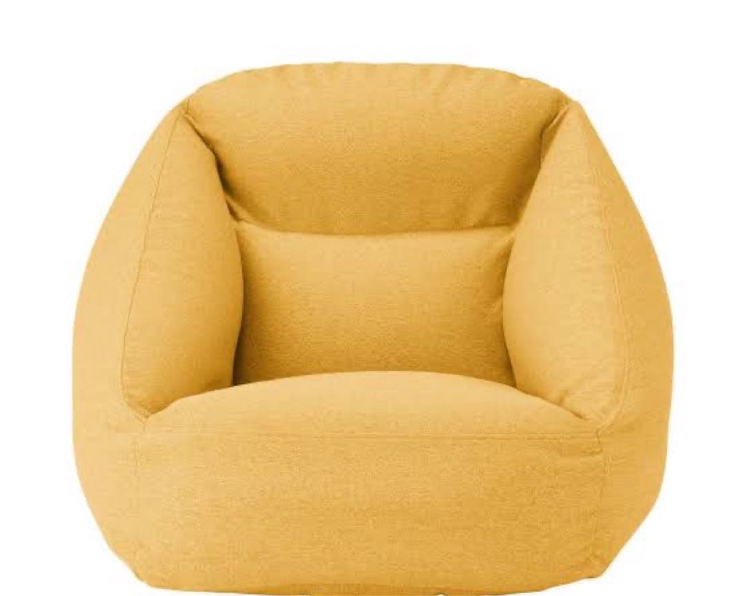 未使用　完売品　無印良品　空気でできたソファ イエロー