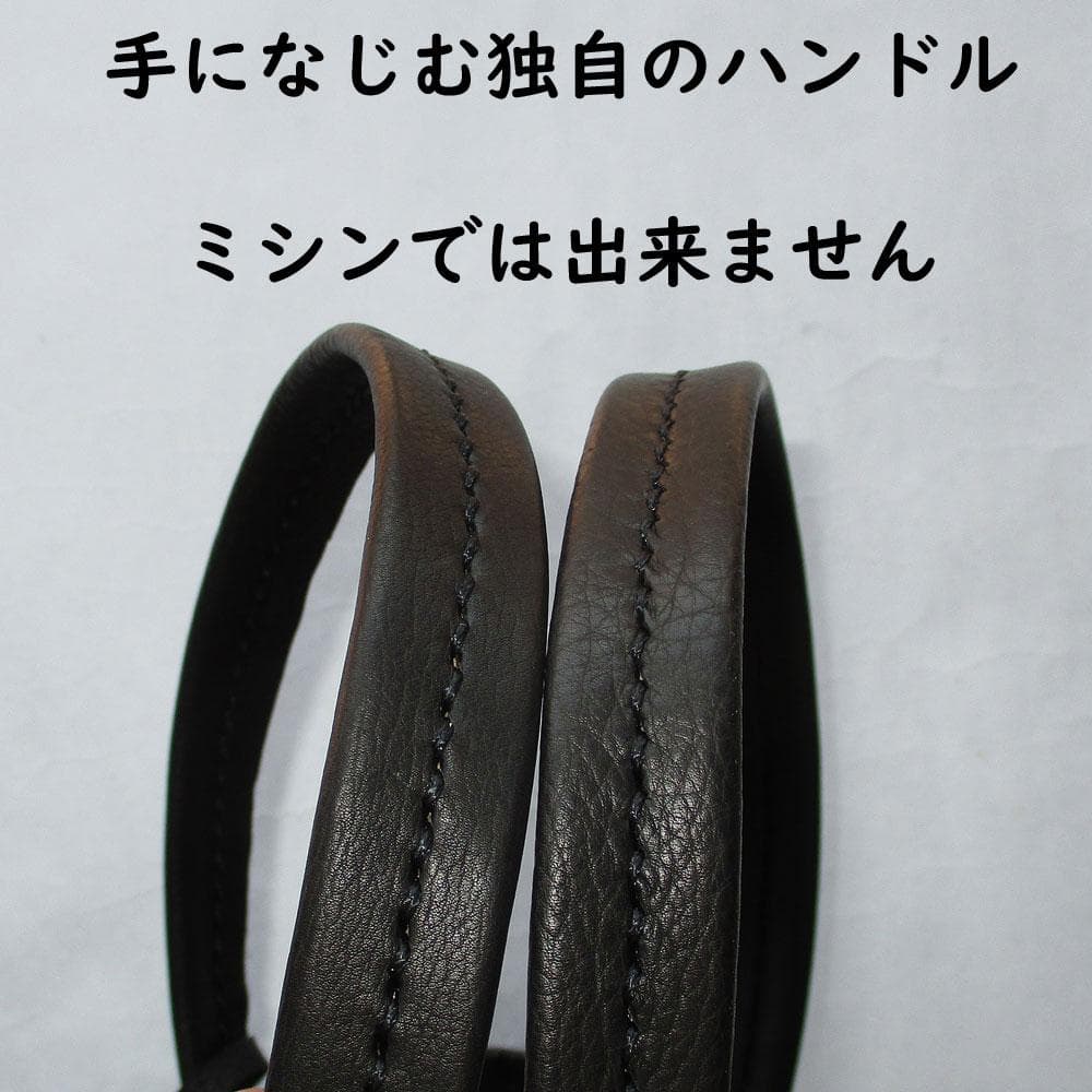 美しい艶へエイジングするフルグレイン　ミニレザートートバッグ　山羊ヌメ　ゴルフ