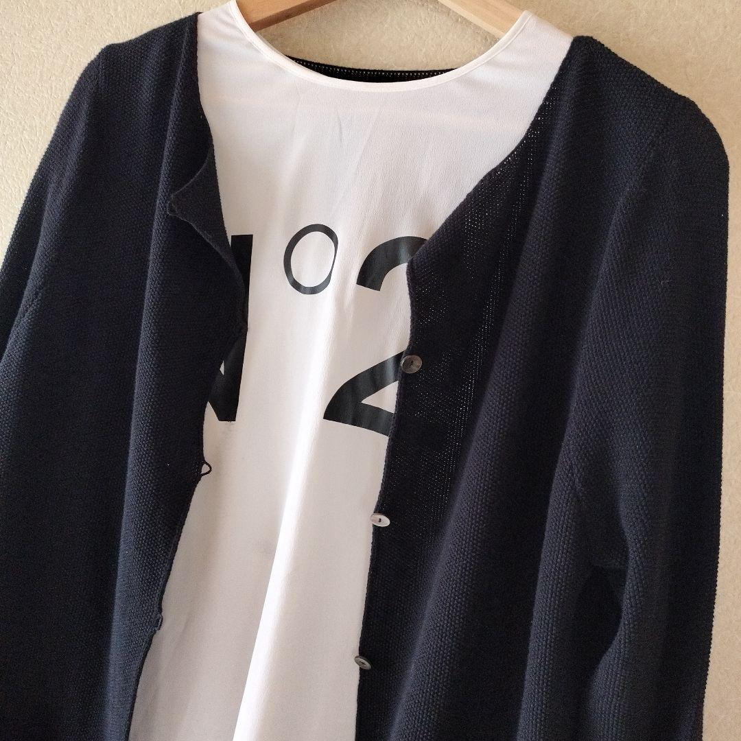 evam eva エヴァムエヴァ　上質コットンカーディガン　美品