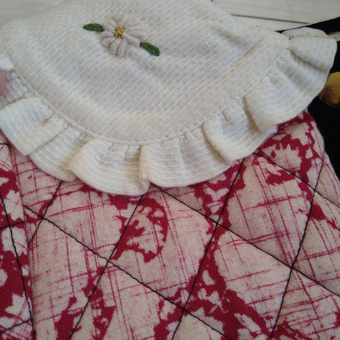 Bonjour diary ベロア キルティングコートドレス2Y