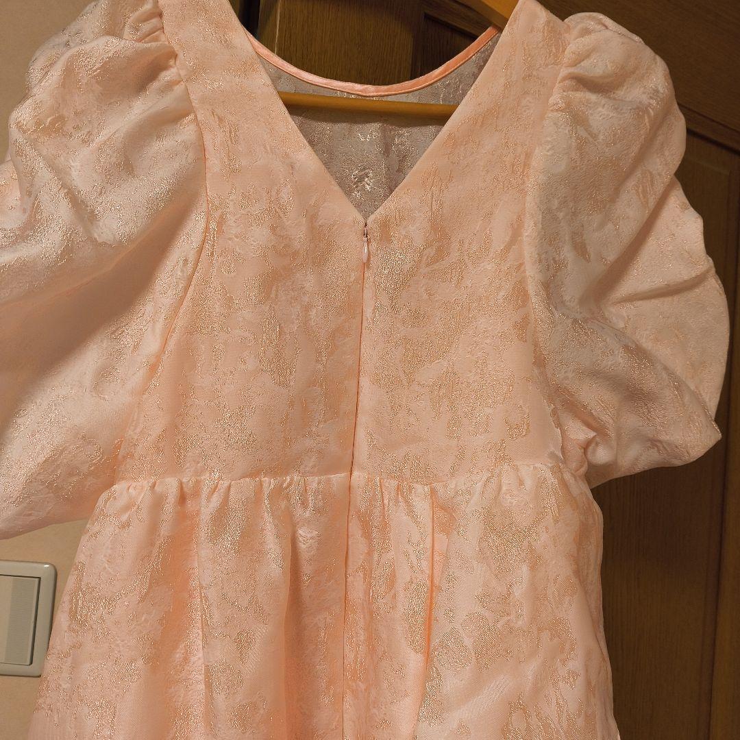 ワンピース ANDRESD bubble sleeve jacquard dress