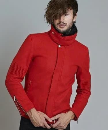 新品未使用　NO.ID ハイネックエコファーライダース　BLZ ブルゾン