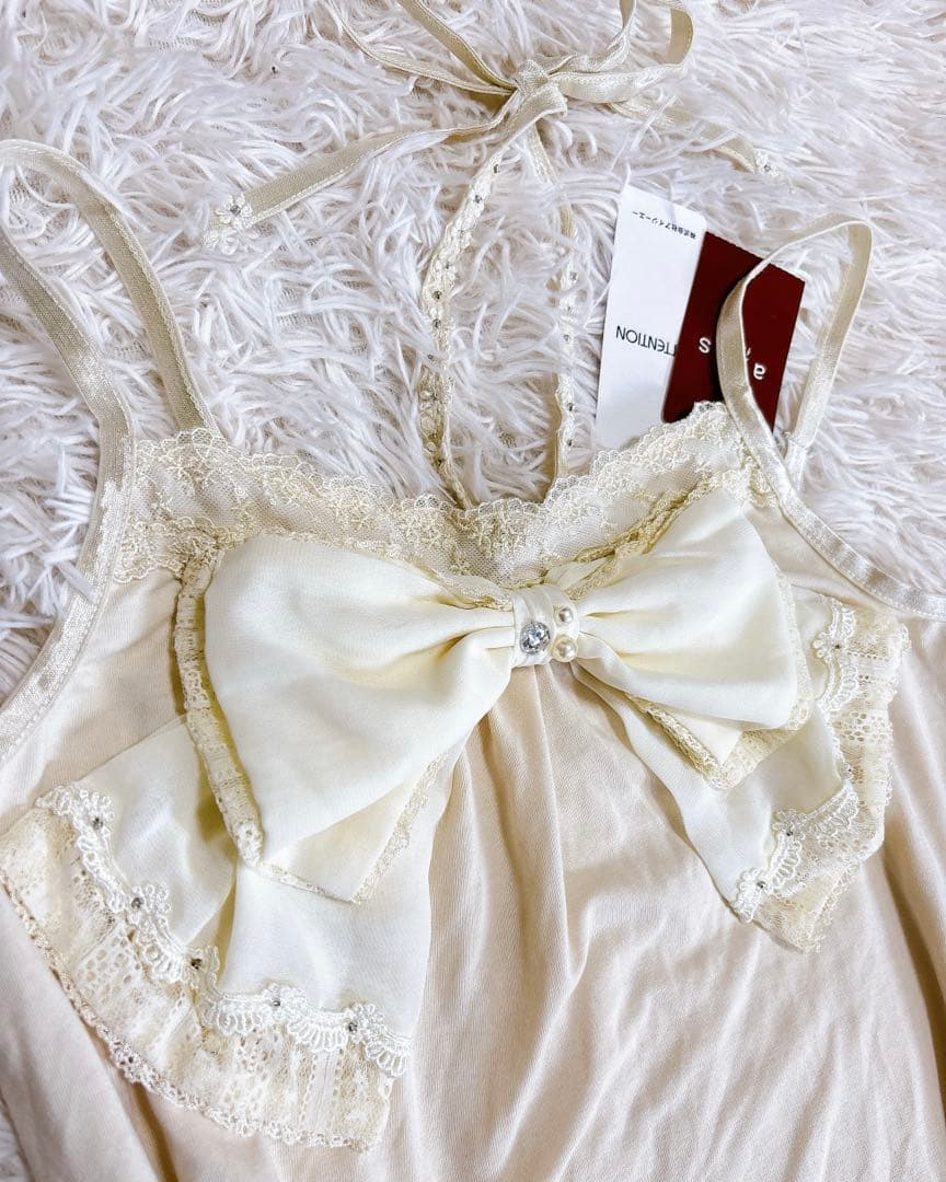 新品 アクシーズファム ビックリボンキャミソール フェアリーグランジ y2k姫系