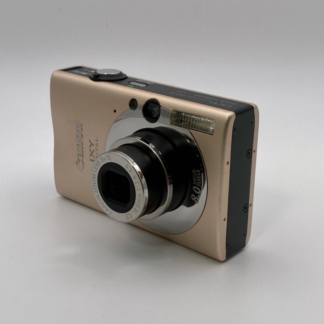 【美品】箱付き Canon IXY DIGITAL 20 IS カメラ キャメル