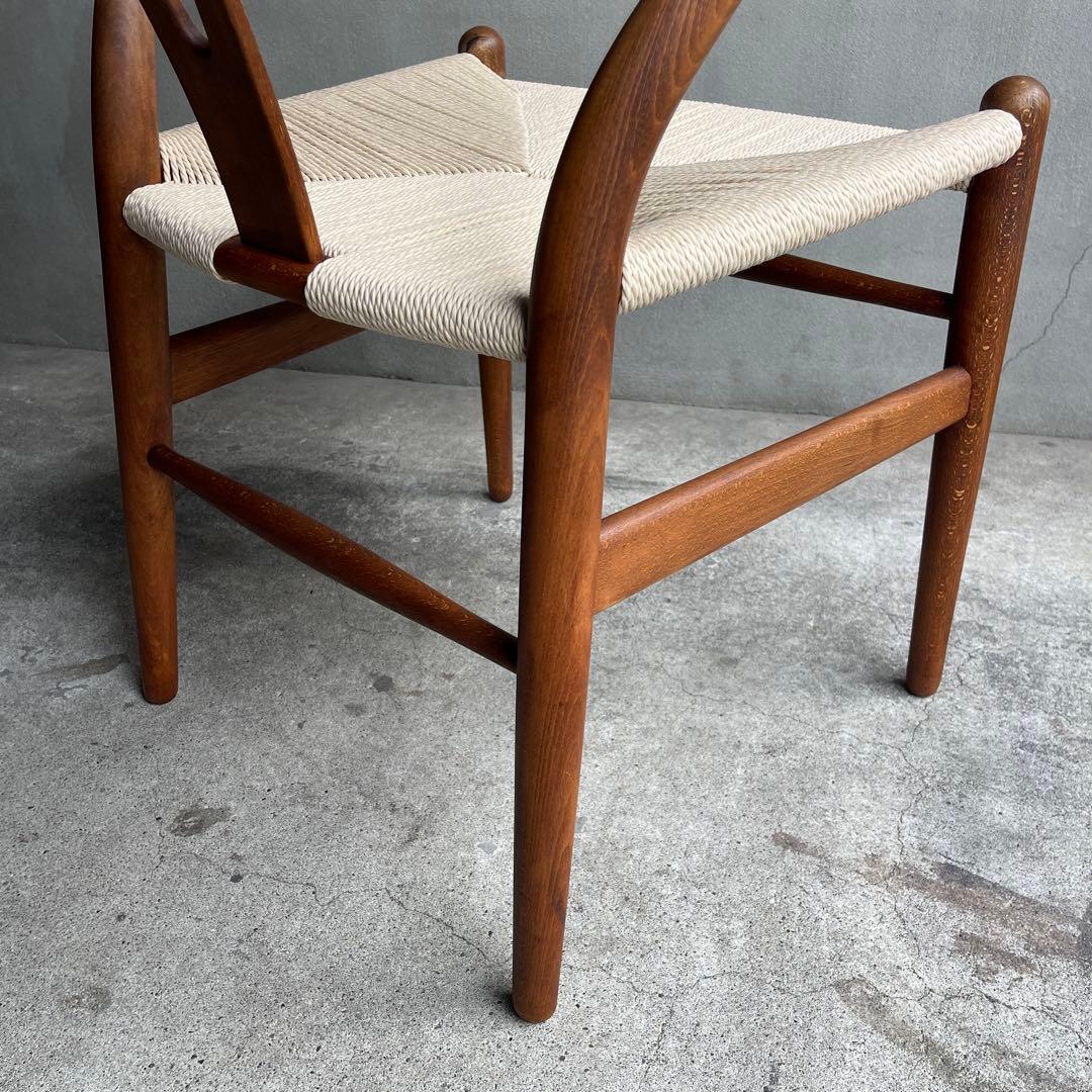 正規品 座面張り替え　70sカールハンセン＆サン CH24 (Yチェア)オーク材