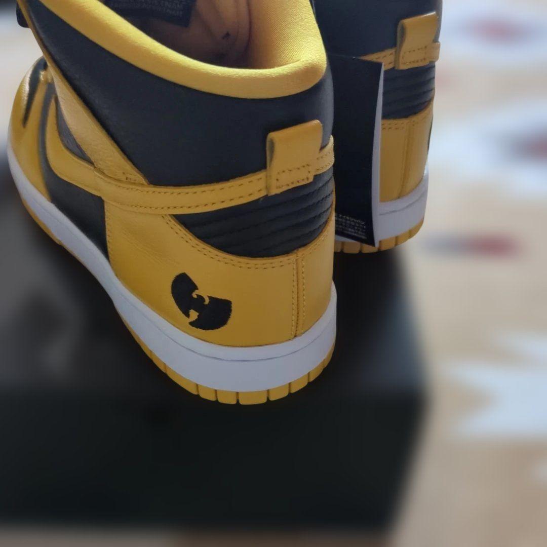 Nike Dunk High ウータン・クラン イエロー/ブラック 27cm