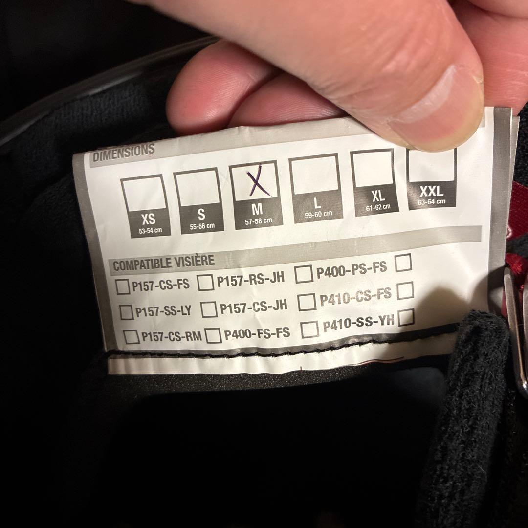 BELL MOTO 3 ブラックフルフェイスヘルメット Mサイズ