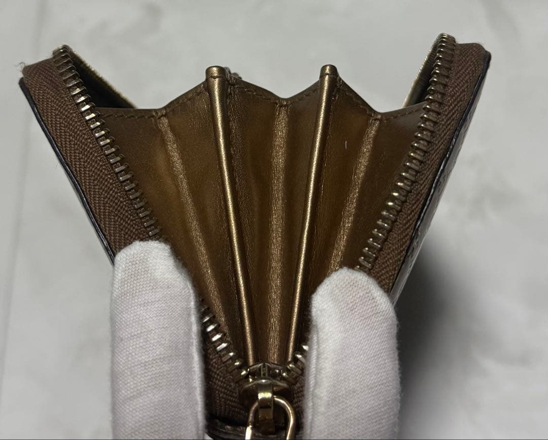 極美品‼️ GUCCI 長財布 グッチ ラウンドファスナー レザー