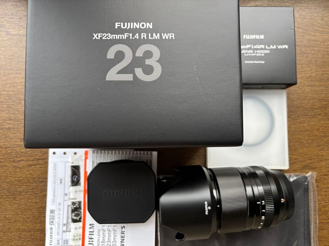 【美品】FUJINON XF23mm F1.4 R LM WR＋純正角形フード