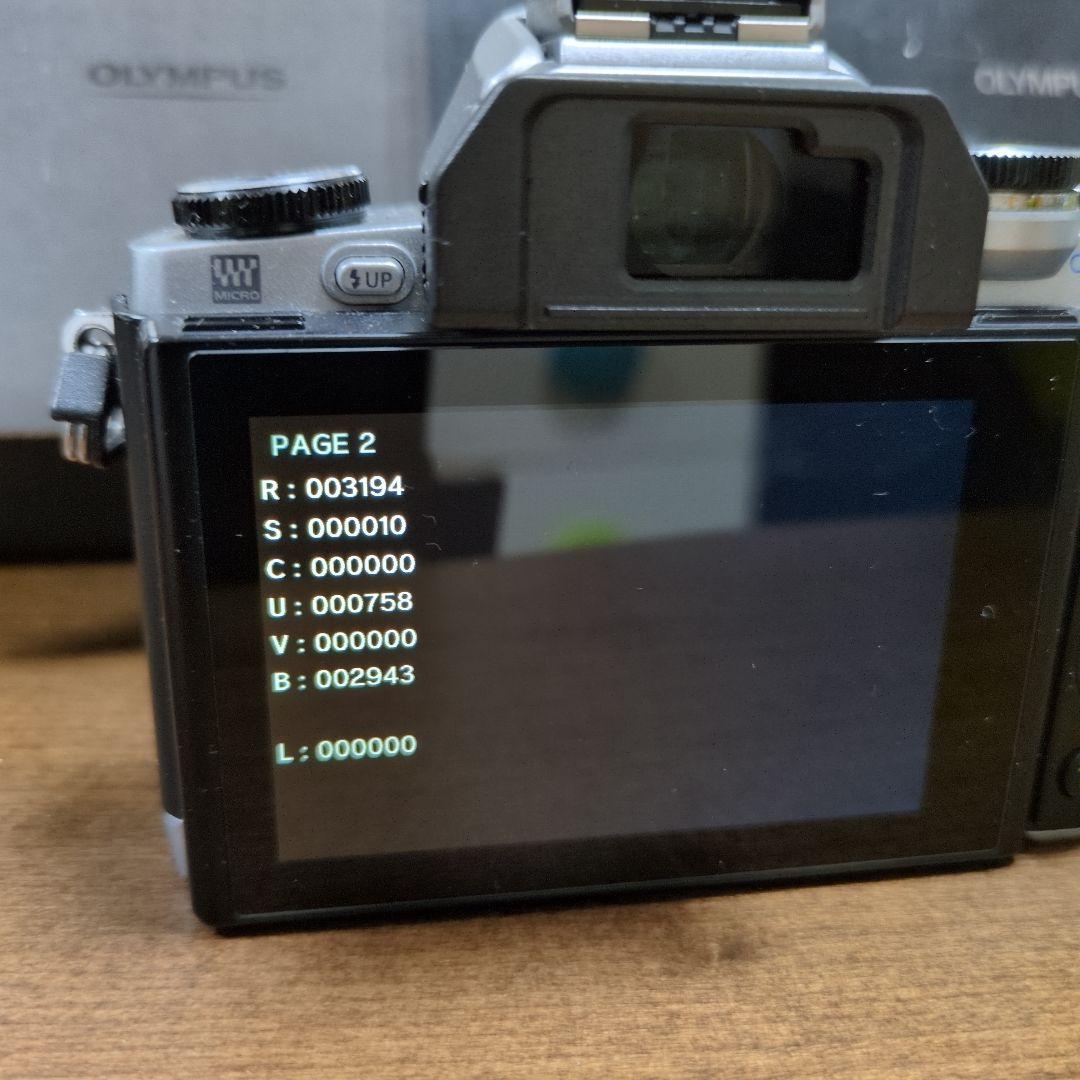 ショット数3194！OLYMPUS　OM-D E-M10シルバーボディのみ