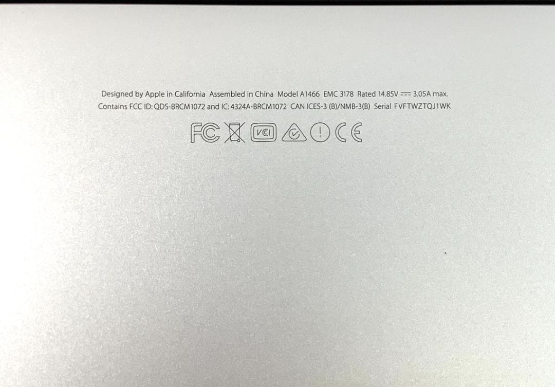 ③-L631-APPLE MacBook Air A1466 1点