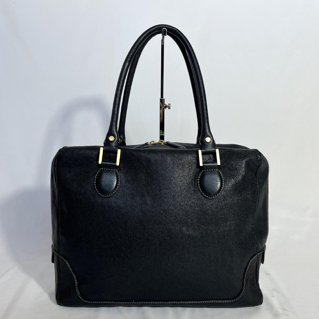 美品 土屋鞄製造所 アジール キャリア ビジネスバッグ レザー ブラック