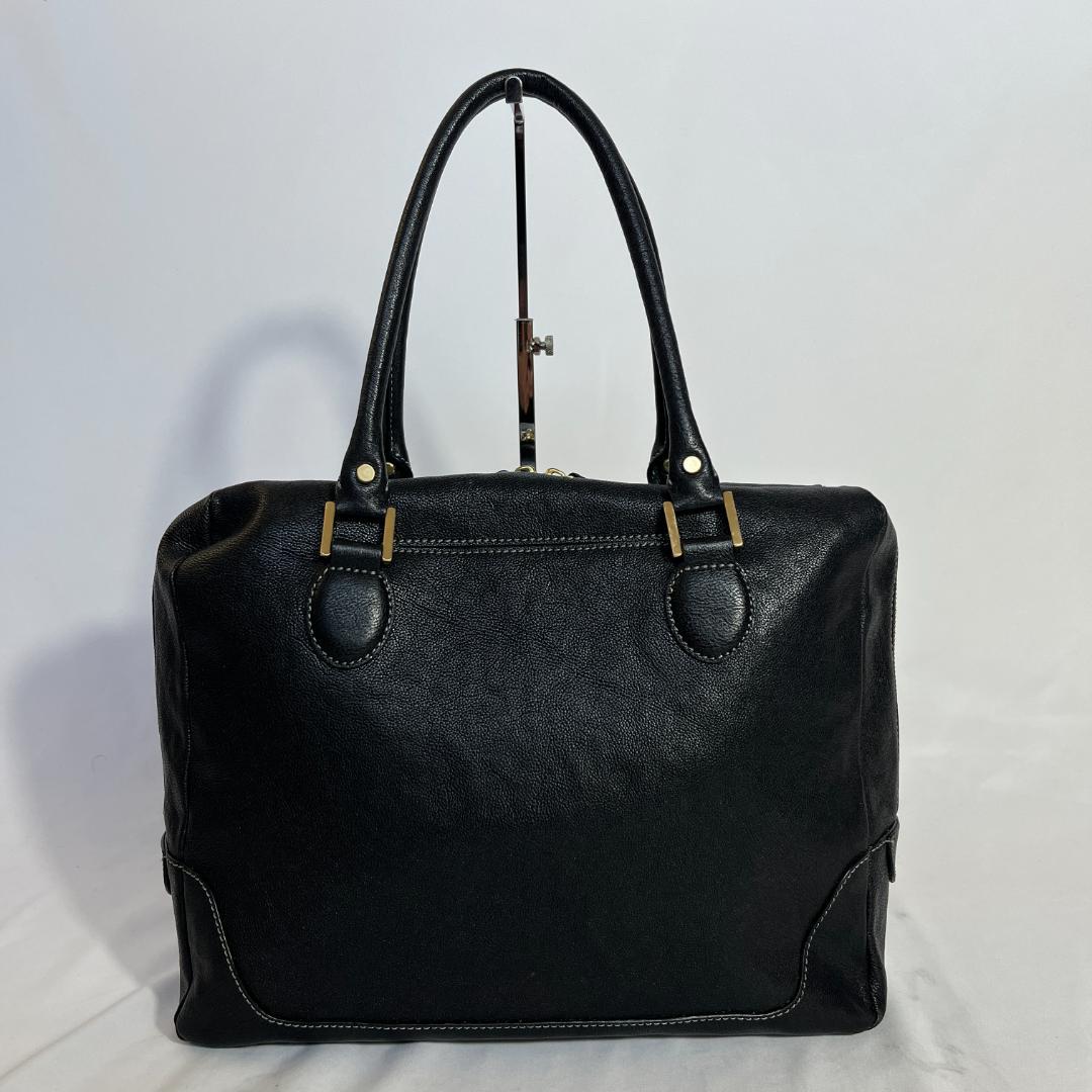 美品 土屋鞄製造所 アジール キャリア ビジネスバッグ レザー ブラック