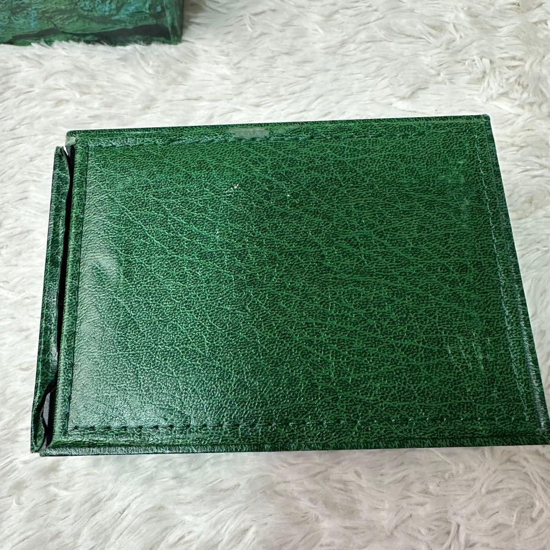 ROLEX 時計用緑色空箱と説明書　2組セット