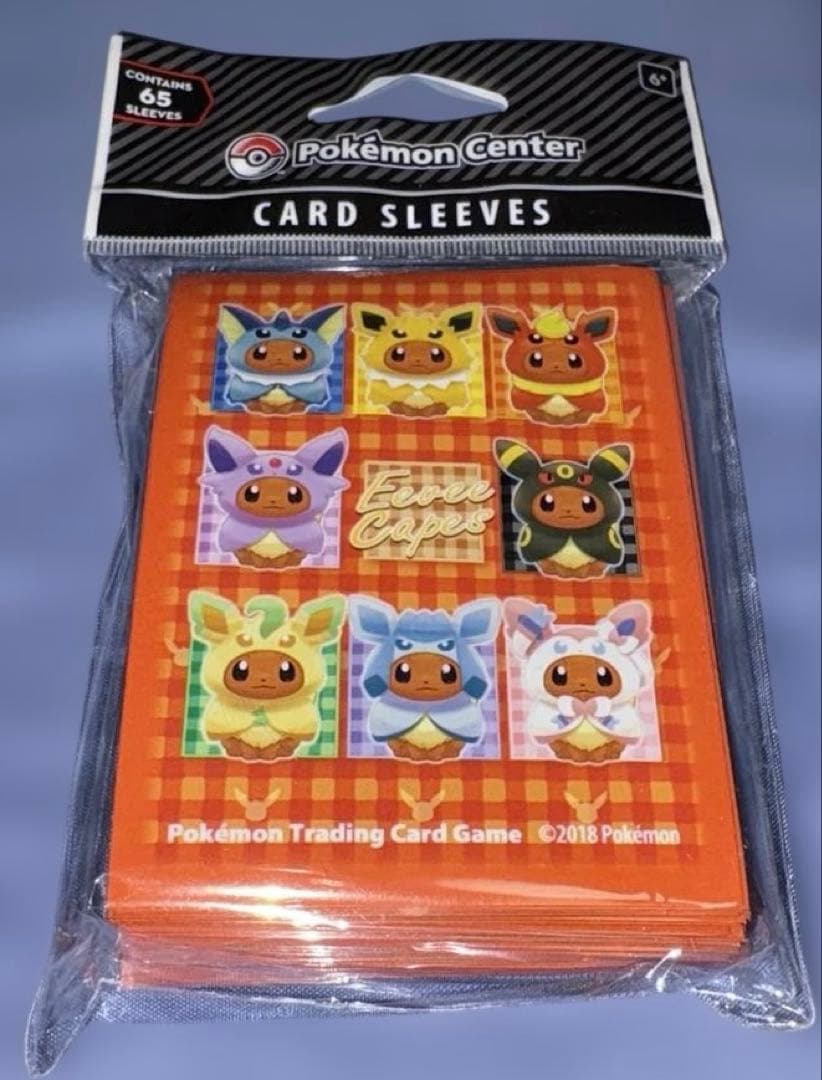★スリーブ デッキシールド★海外限定★ポンチョを着たイーブイ 65枚入り