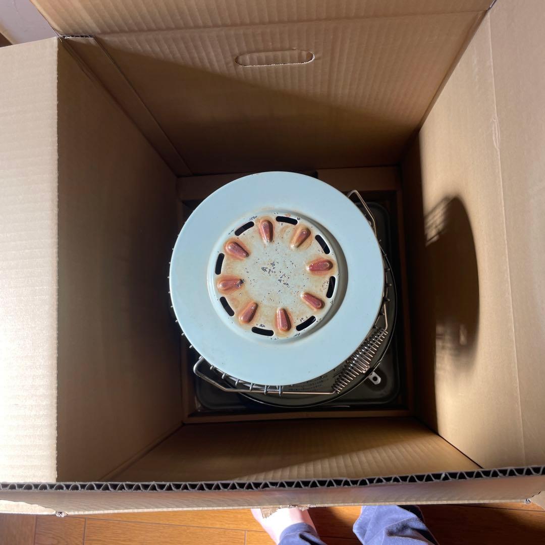 おまめさん専用です。ブルーフレームヒーター BF3902 グリーン色　ジャンク品