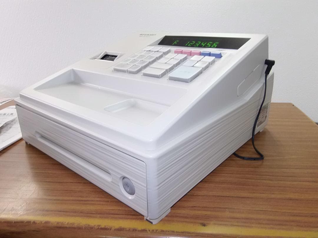 白27設定無料横型領収証シャープ８部門インボイスレジスターXE-A147