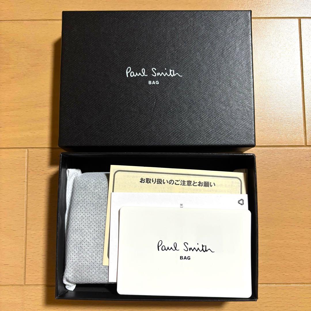 Paul Smith 名刺入れ　シャドーストライプ　新品未使用ブラック　完売品