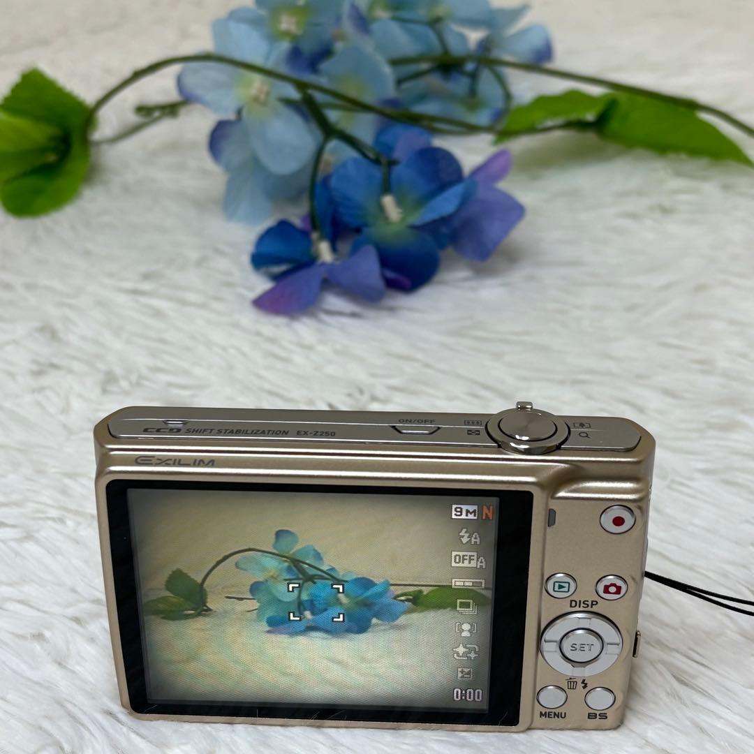 CASIO カメラ　EX-Z250 充電器　説明書　ゴールド コンデジ　動作品