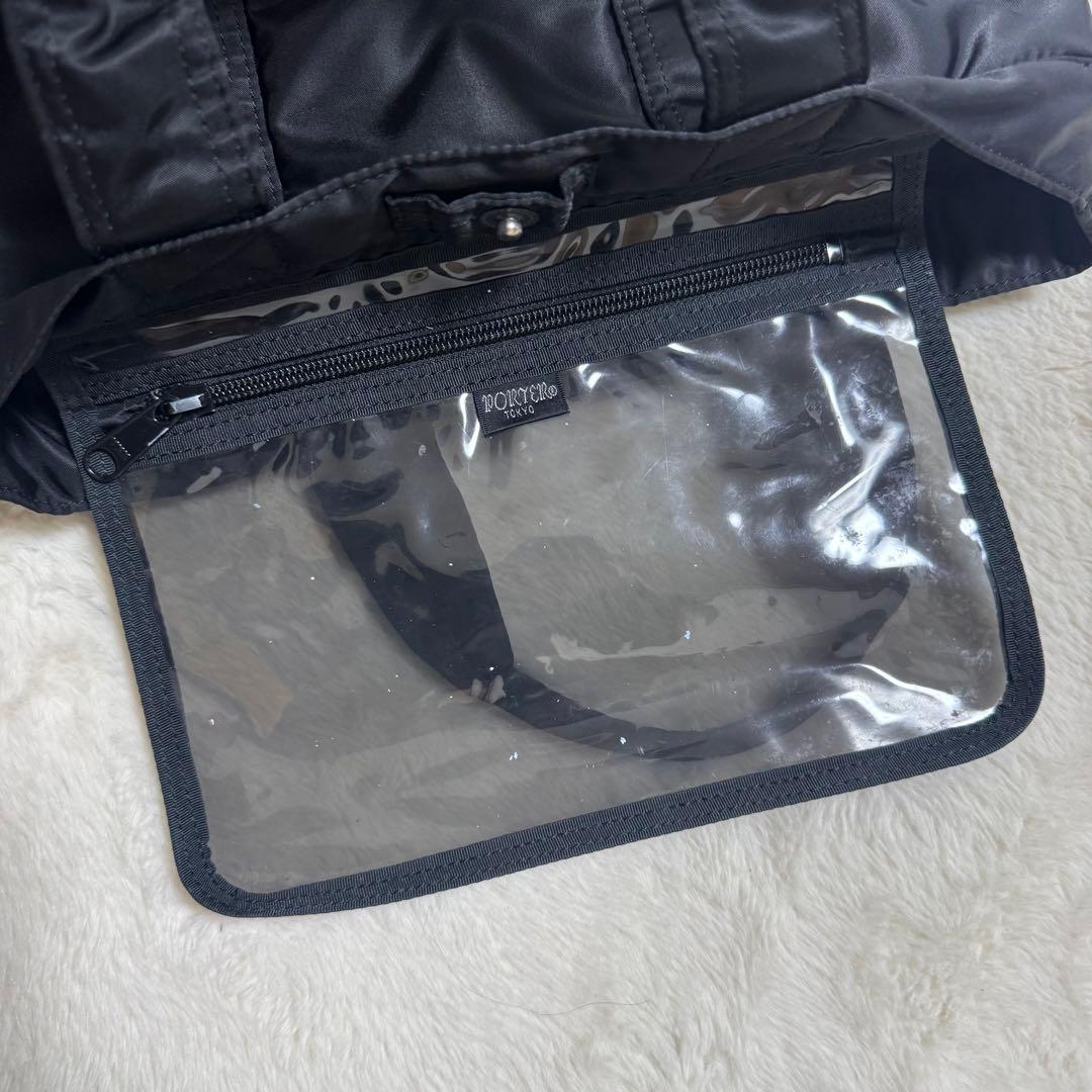 美品PORTERタンカー トートバッグ黒ハンドバッグ