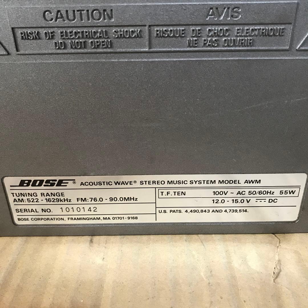 BOSE WAVE MUSIC SYSTEM AWM キャリングケース付