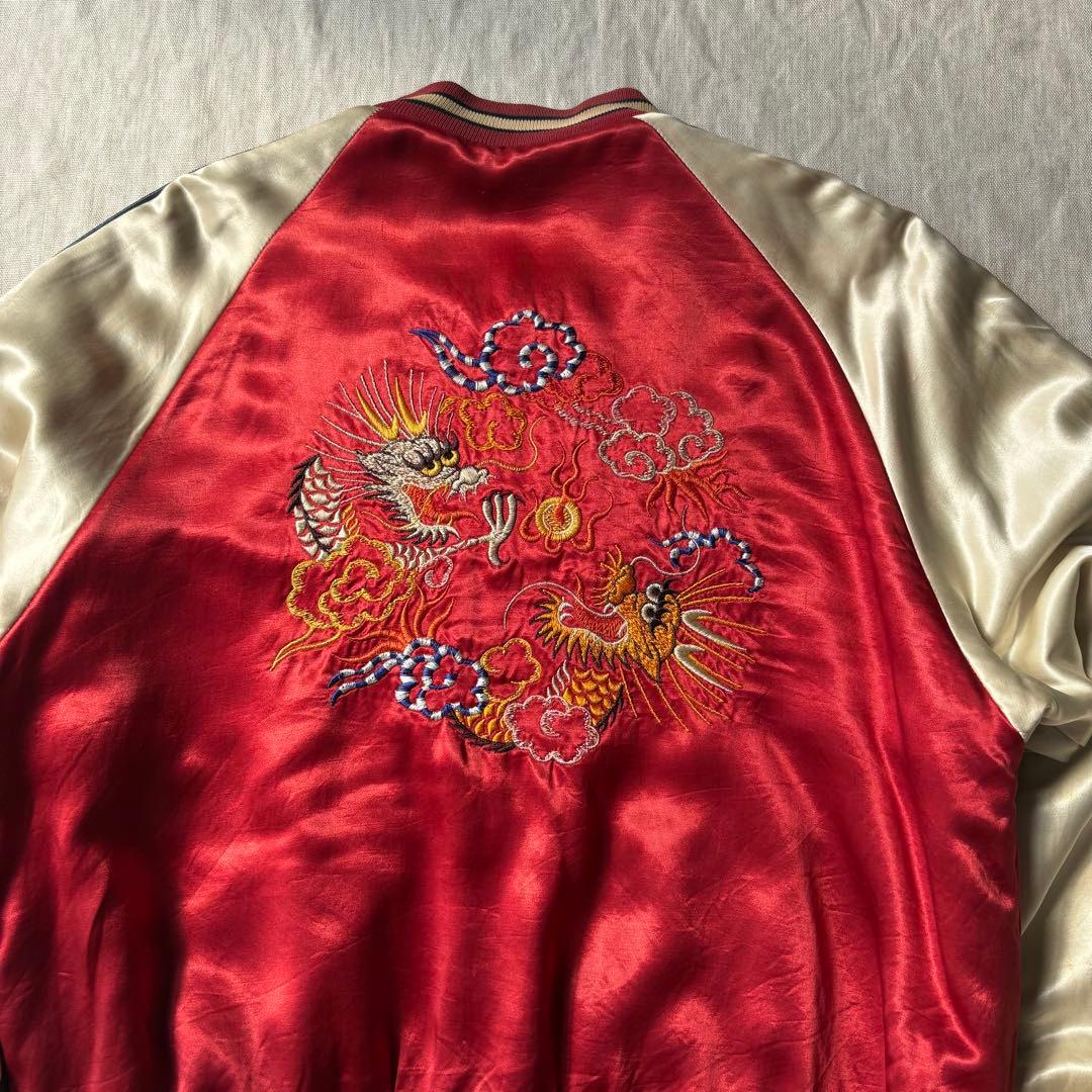 当時物 CREAM SODA PINK DRAGON スカジャン タイガー 龍