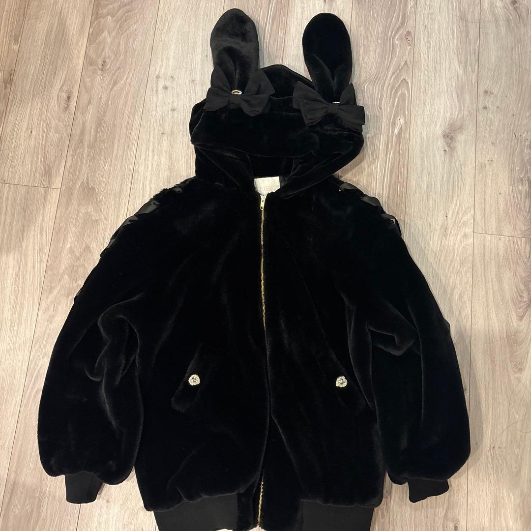 LIZLISA リズリサ　うさぎ耳ファーブルゾン　アウター