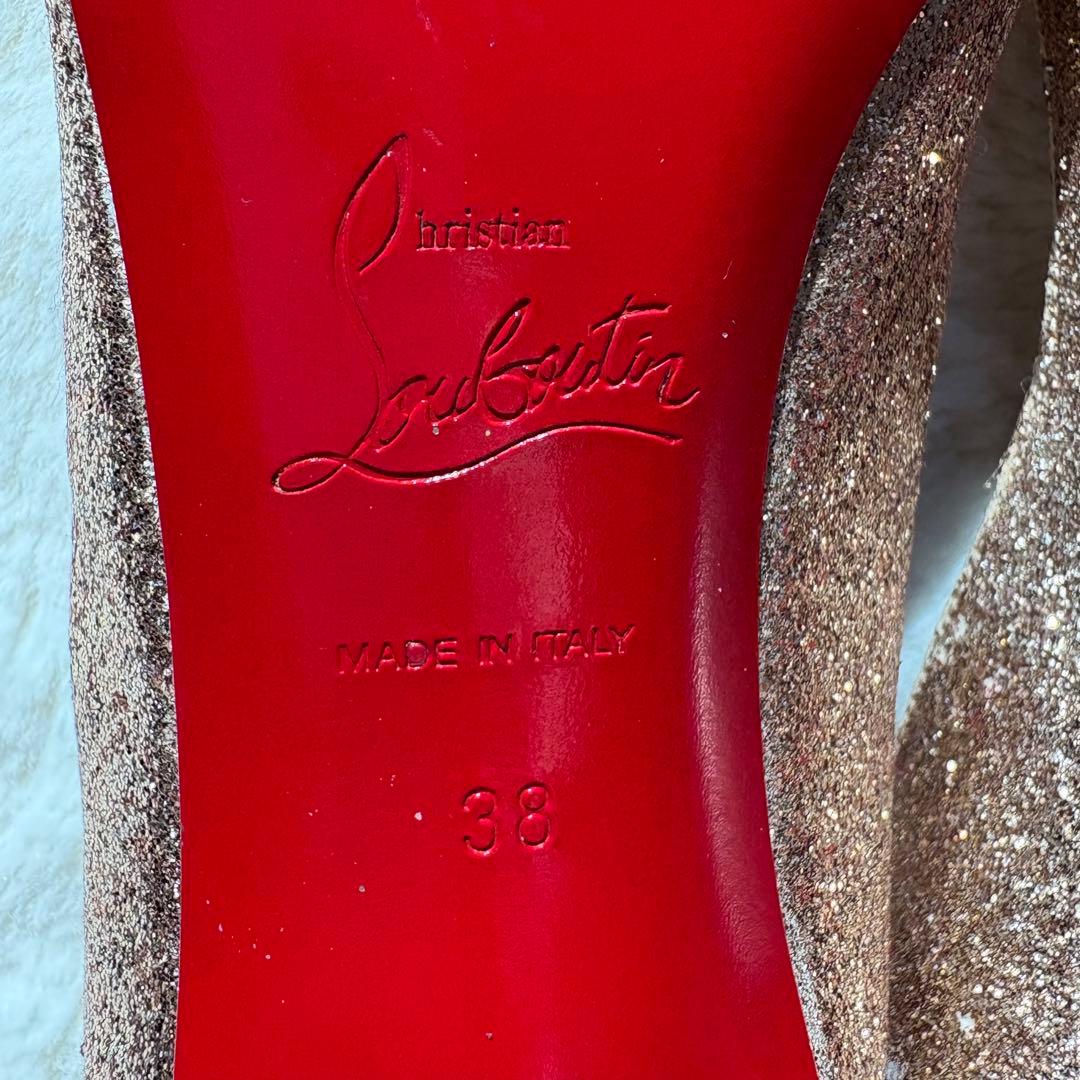 ✨クリスチャンルブタン✨ゴールド ハイヒール25cm結婚式・パーティ